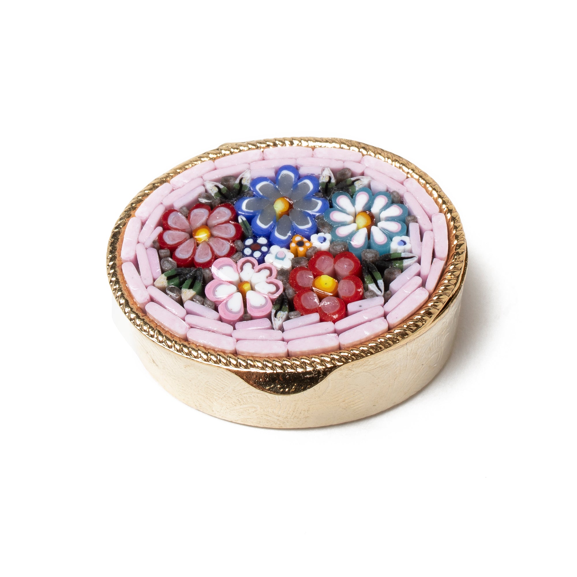 Murano Glass Mosaic Pill Box- Oval | Getty Store